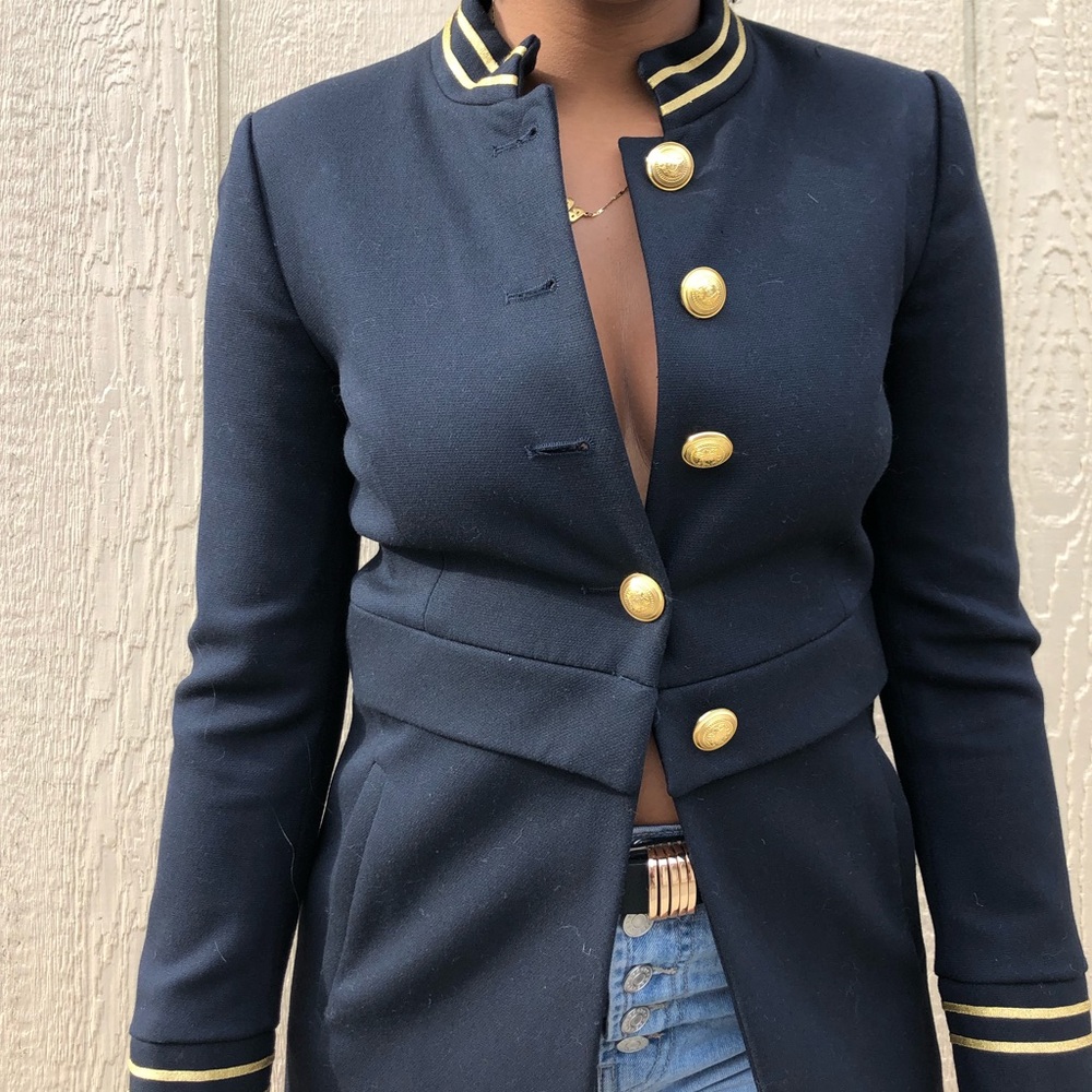 ZARA Sz XS Military Style Jacket Sweater Coat ❣️ - Picture 2 of 3